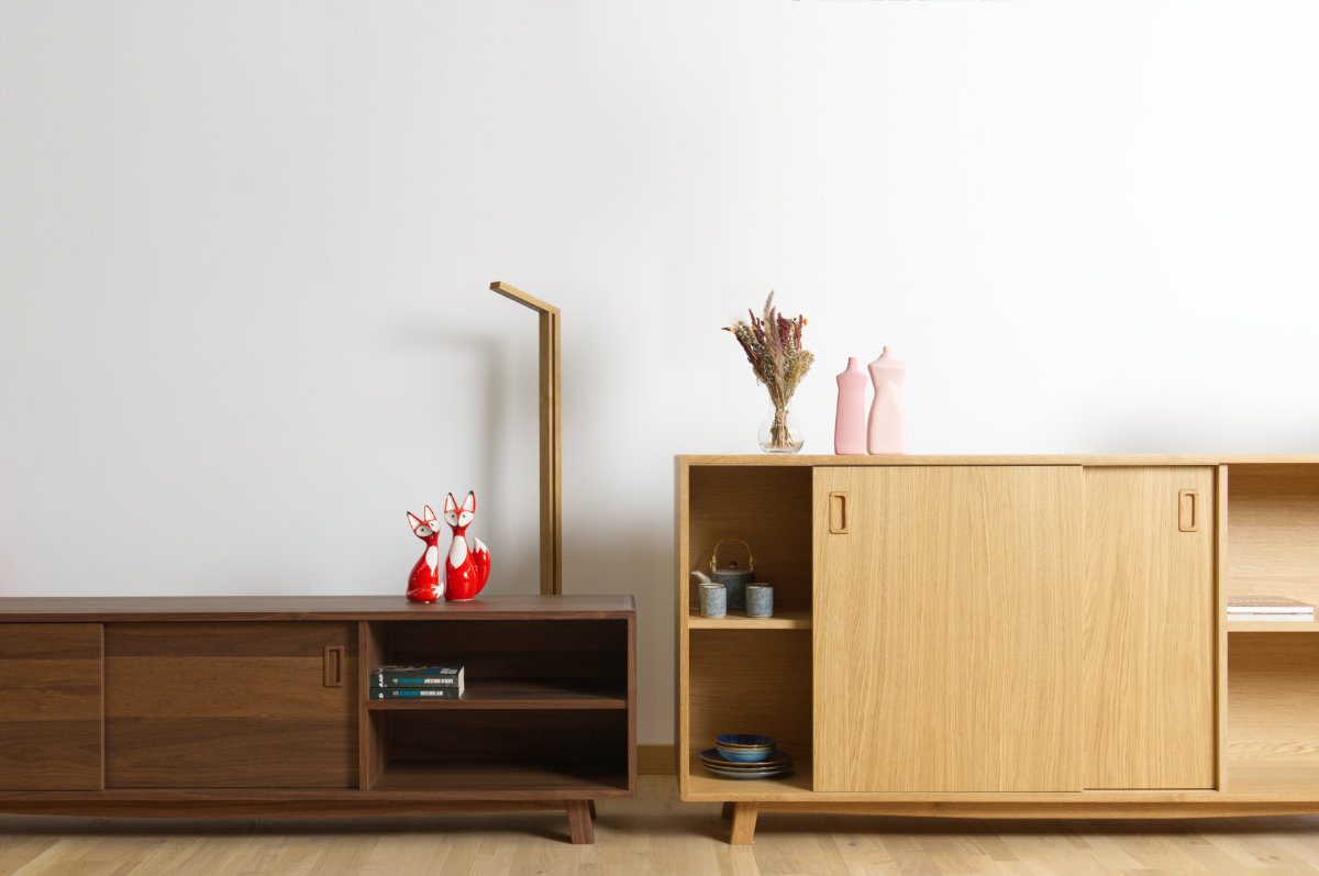 Houten meubelstuk uit het atelier van Woodmen & Tree